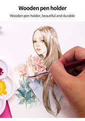 11Pcs Acrylic Nail Brush Detail Paint Brush Set Carving UV Gel Nail Polish Extension Lines Liner Painting Brushes Drawing Pen Manicure Nail Art Tool