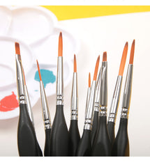 15Pcs Art Miniature Paint Brush Pen Set Nylon Hair brushes for acrylic and oil drawing Professional Watercolor painting tools