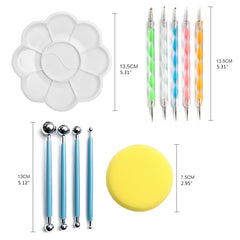 70pcs/set DIY Embossing Mandala Decor Stone Painting Templates Pottery Clay Tools Mandala Dotting Tool