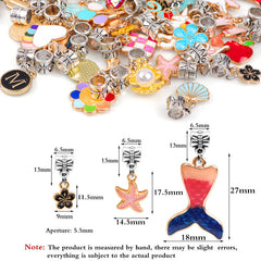 Bracelet Making Kit 130 Pcs DIY Jewelry Making Kit Children DIY Handmade Toy with Bracelet,Pendant,Beads,Charms and Necklace String for Bracelets Craft & Necklace Making,for Teen Girl Gifts Ages 3-13