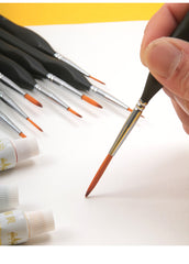 15Pcs Art Miniature Paint Brush Pen Set Nylon Hair brushes for acrylic and oil drawing Professional Watercolor painting tools