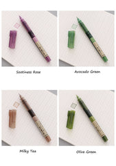 0.5mm Color Ink Rollerball Pen Blue Orange Straight Liquid Gel Pens School Office Roller Ball Point Pen Cute Stationery Supplies