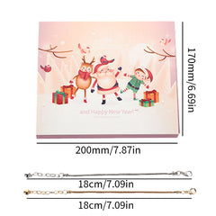 Christmas Bracelet Set Christmas Calendar Countdown Kit DIY Jewelry Making Kit Gift Kid Girl Christmas Gift