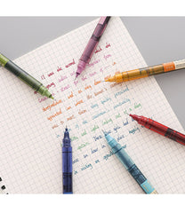 0.5mm Color Ink Rollerball Pen Straight Liquid Gel Pens