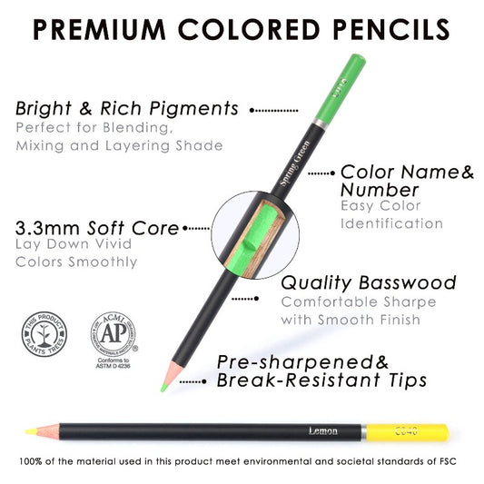 New 72 Colorful Pencil Professional Art Hand-painted Oily Set Cartridge Painting Color Pencil Student Stationery School Gift
