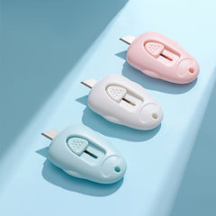 Mini Portable Retractable Utility Knife Cute Mini Small Pocket Size Craft Packaging Box Paper Envelope Cutter Utility Knife Student Art Supplies