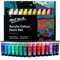 36ml Acrylic Paint Set 18/24/36/48 Colors Art Craft Paints Children's Hand-painted Graffiti Canvas Wall Painting Waterproof Professional Art Supplies