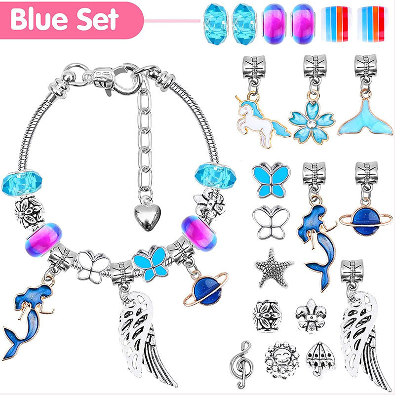 112 Pcs Christmas Jewerly Making Kit Charm Bracelets Kit with Beads, Jewelry Charms, Bracelets for DIY Craft, Jewelry Gift for Adults and Kids