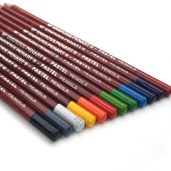 12Pcs Professional Pastel Wood Pencil Set