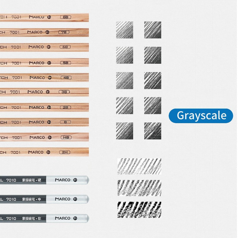 29Pcs Sketch Pencil Set Professional Drawing Pencils Bags Portable Outdoor Travel Ketching Painter School Students Art Supplies