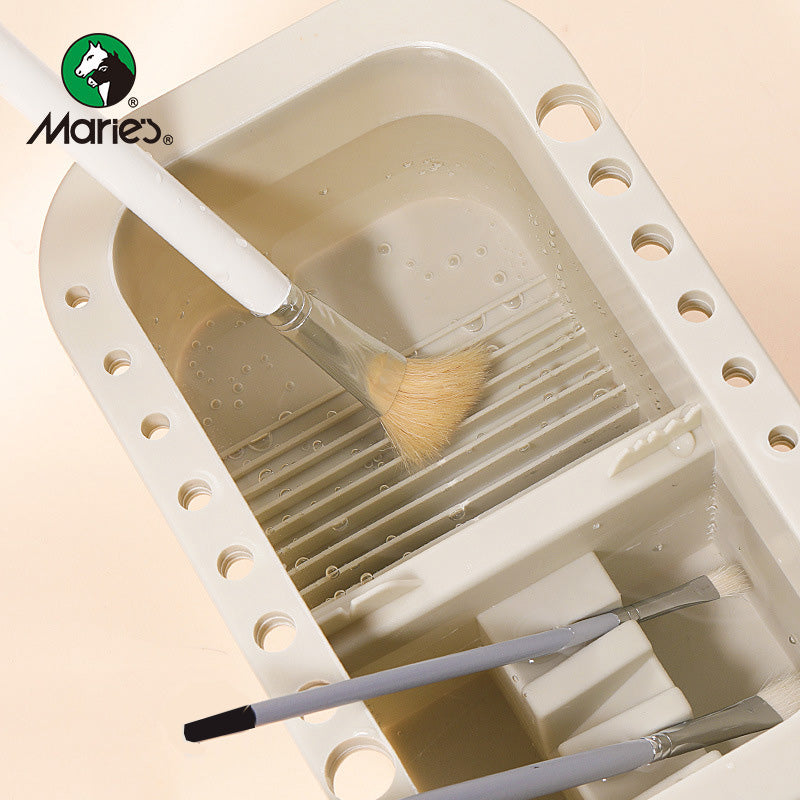 Brush Washing Bucket Multifunction Pen Barrel Brush Washer With Art Palette Brush Holder, Art Supplies Brush Washing Tool.