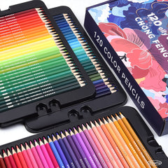 120 Colors Professional Oil Color Pencil Soft Wood Watercolor Pencils Pencil Set