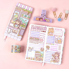 Cute Little Mochi Kawaii Cartoon Series Weekly Plan