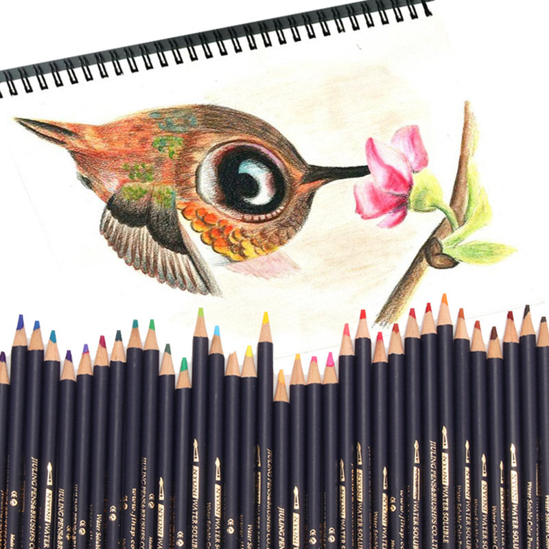 Professional Watercolor Pencil 72 Colors Soft Water Soluble Colored Pencils For Painting Student Artist Art Supplies