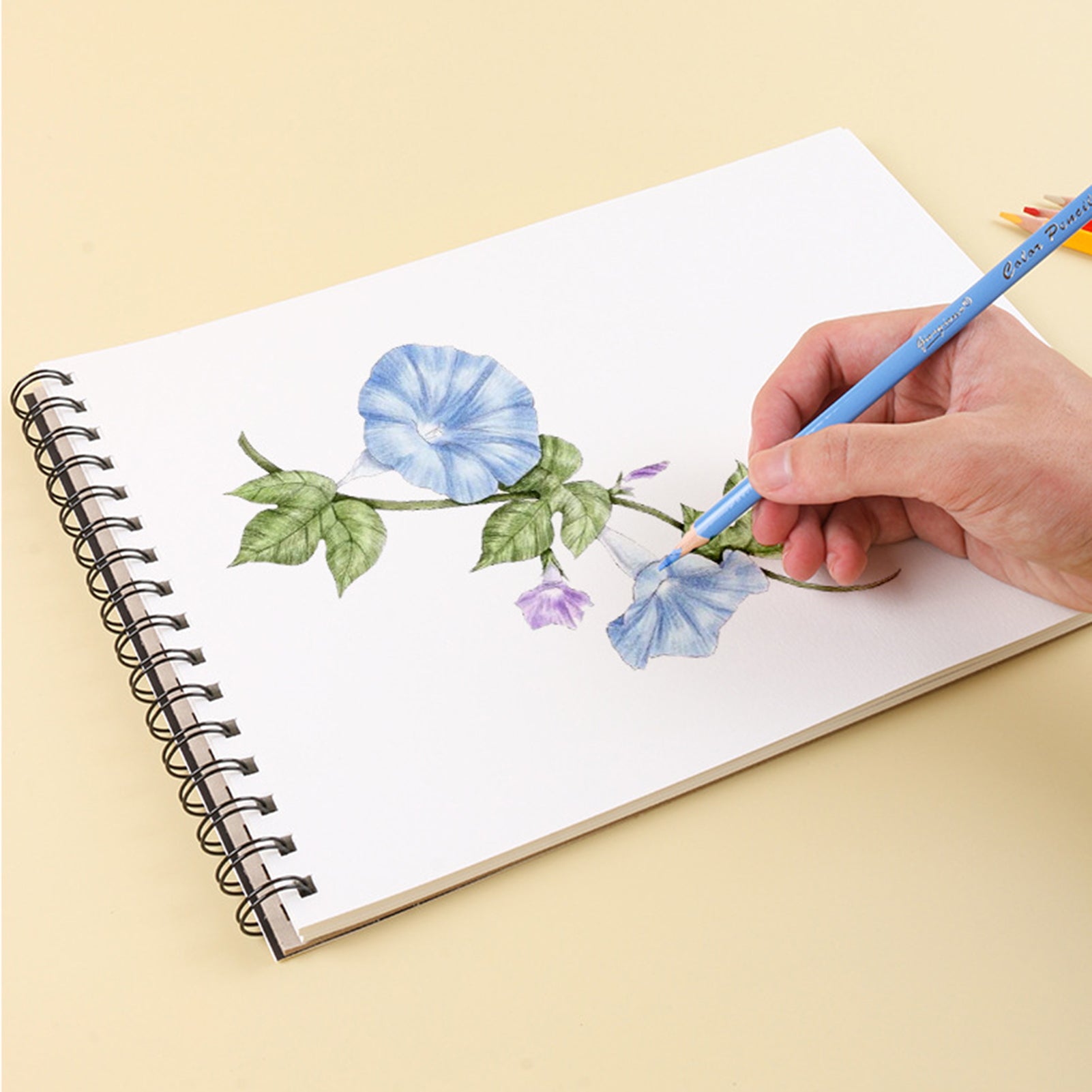 30 Sheet A3/A4/A5 Sketch Pad Hardcover Watercolor Sketchbook Paper for Drawing Painting Color Pencil Book School Art Supplies