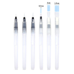 1/3/6pcs Refillable Paint Brush Water Color Brush Soft Watercolor Brush Ink Pen for Painting Calligraph Drawing Art Supplies