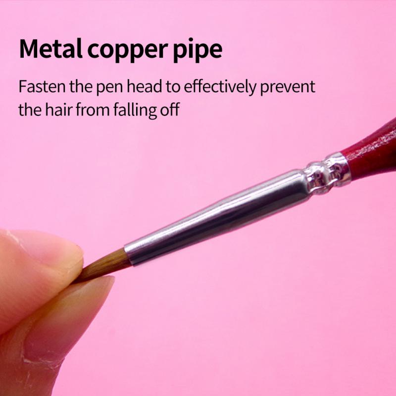 11Pcs Acrylic Nail Brush Detail Paint Brush Set Carving UV Gel Nail Polish Extension Lines Liner Painting Brushes Drawing Pen Manicure Nail Art Tool