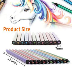 12/18 Colors Metallic Pencil Colored Drawing Pencil Sketching Pencil Painting Colored Pencils Art Supplies