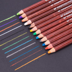 12Pcs Professional Pastel Wood Pencil Set