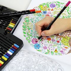 48 72 120 Professional Lapis Colored Pencils Watercolor Set - honeylives