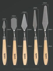 5Pcs Alloy Material Oil Painting Knives Set - honeylives