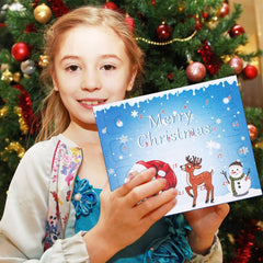 Christmas Countdown Advent Calendar DIY Charm Bracelet Necklace Jewelry Making Kit For Kids Children Xmas Gifts