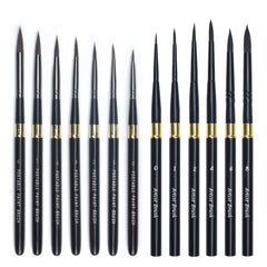 Nylon Hair Watercolor Brush Portable Travel Carry-on Brush Set Art Painting Professional Supplies