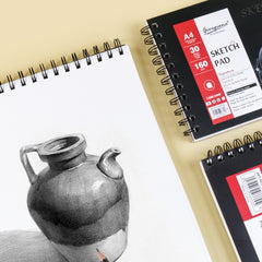 30 Sheet A3/A4/A5 Sketch Pad Hardcover Watercolor Sketchbook Paper for Drawing Painting Color Pencil Book School Art Supplies