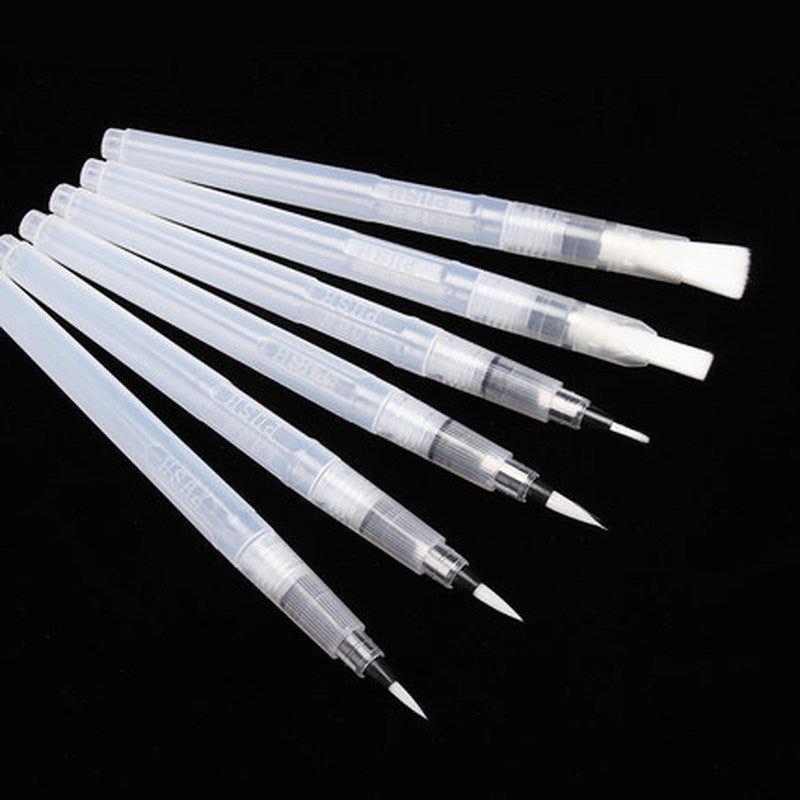 1/3/6pcs Refillable Paint Brush Water Color Brush Soft Watercolor Brush Ink Pen for Painting Calligraph Drawing Art Supplies