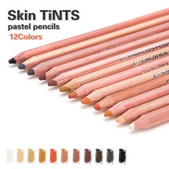 12Pcs Professional Pastel Wood Pencil Set