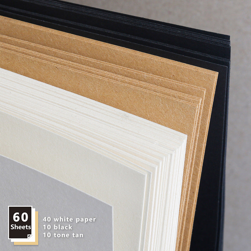 60 Sheets 9" x 12" Top Spiral Bound Sketch Pad Sketch Drawing Pads Art Supplies for Drawing Sketching and Journaling with Three Colors of Paper Artist Sketching Drawing Pad