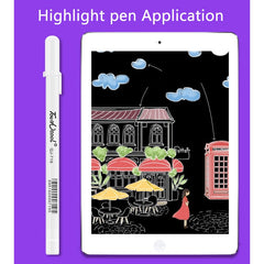 0.8mm Ink Gel Pen Set Sketch Painting Pen Set Highlighter Set for Student Stationery Drawing Art Writing School Supplies Art Hand-painted Anime Design Hook Line Pen School Stationery Supplies