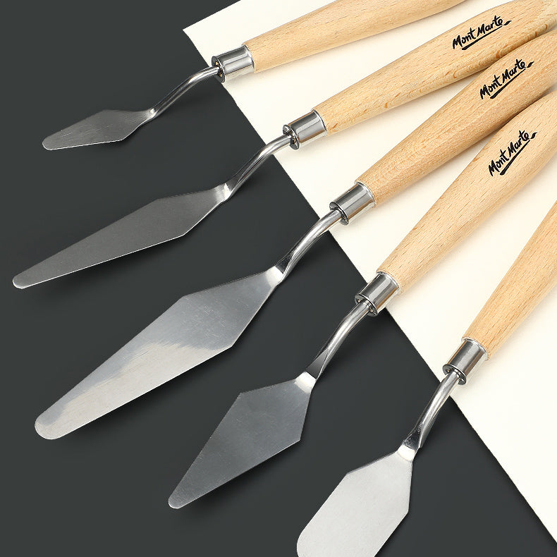 5Pcs Alloy Material Oil Painting Knives Set - honeylives