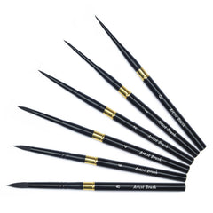 Nylon Hair Watercolor Brush Portable Travel Carry-on Brush Set Art Painting Professional Supplies