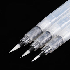1/3/6pcs Refillable Paint Brush Water Color Brush Soft Watercolor Brush Ink Pen for Painting Calligraph Drawing Art Supplies