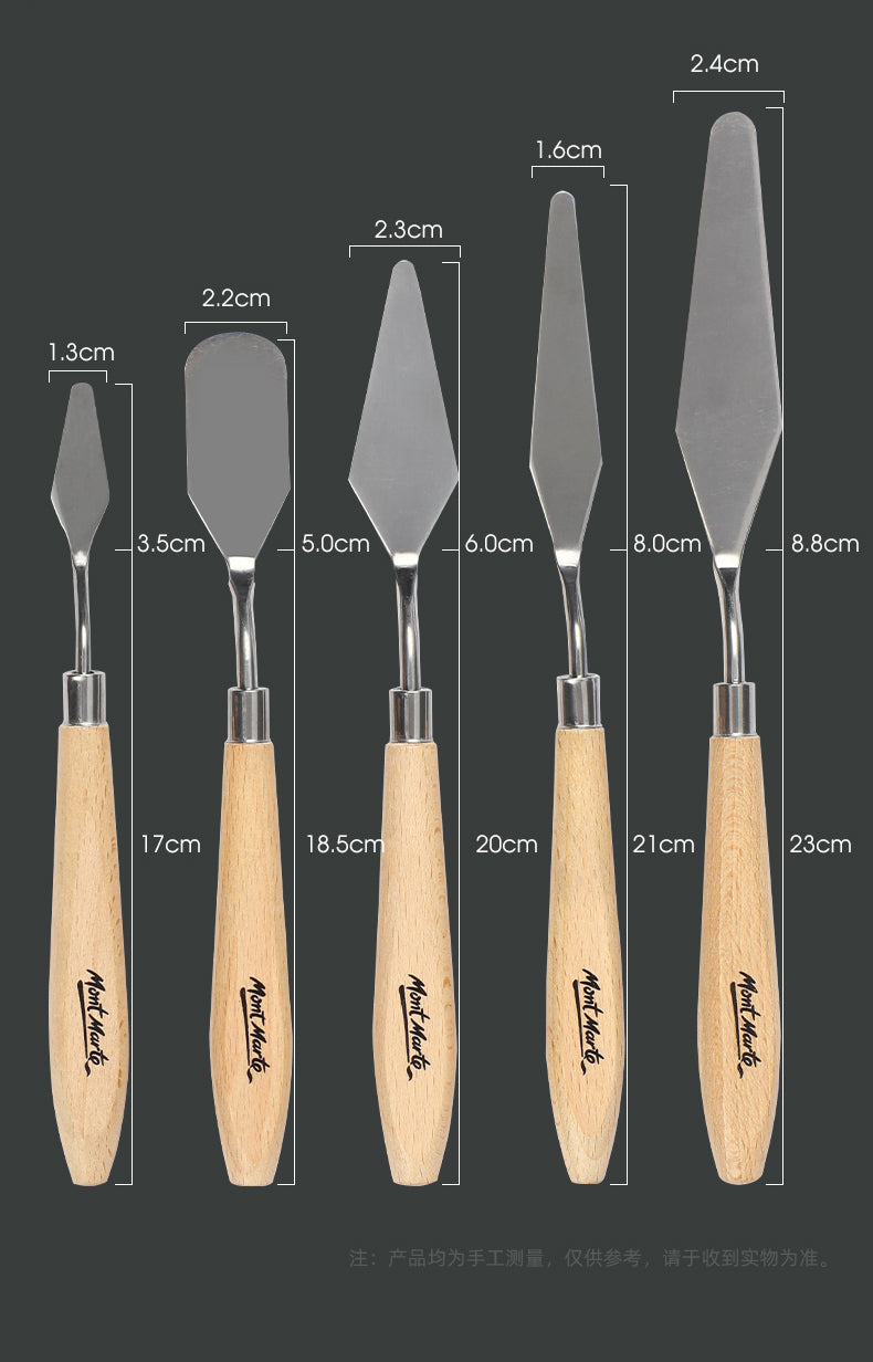 5Pcs Alloy Material Oil Painting Knives Set - honeylives