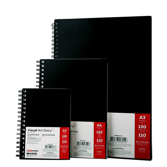 Art sketch book 110 GSM 120 Pages Watercolor Sketchbooks Loose-leaf Detachable Drawing Book for Drawing Paper Portable Coil Album Markers Watercolor Painting Pad Art Artists