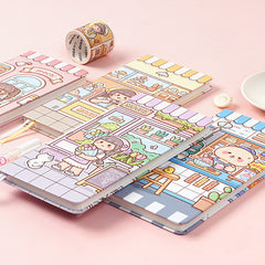 Cute Little Mochi Kawaii Cartoon Series Weekly Plan