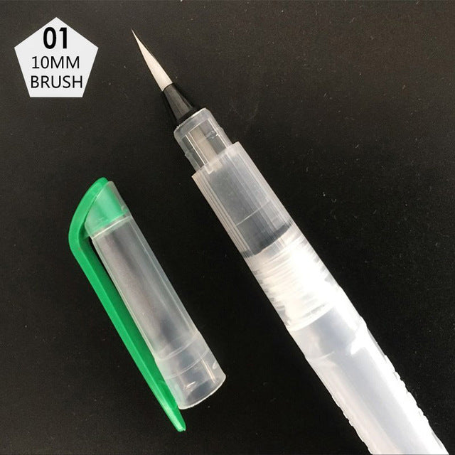 1/3/6pcs Refillable Paint Brush Water Color Brush Soft Watercolor Brush Ink Pen for Painting Calligraph Drawing Art Supplies