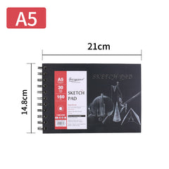 30 Sheet A3/A4/A5 Sketch Pad Hardcover Watercolor Sketchbook Paper for Drawing Painting Color Pencil Book School Art Supplies