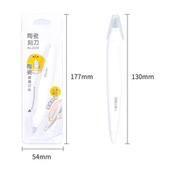 Art Ceramic Utility Knife Portable Paper Carving Retractable Blade DIY Letter Opener Office Stationery Cutting Supplies Safety Cutter Paper Knife Accessories