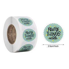 500pcs/roll 2.5cm Sealing Label Sticker Gifts Box Labels Decorations
