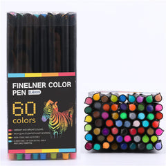 12/24/36/48/60/100 Gel Pen Colorful Neutral Permanent Fineliner Pens For School Office Art Marker Pen Set Ink Markers Pen