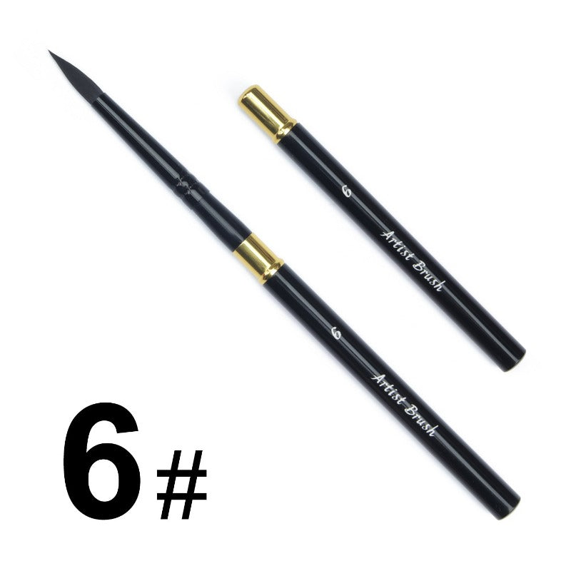 Nylon Hair Watercolor Brush Portable Travel Carry-on Brush Set Art Painting Professional Supplies