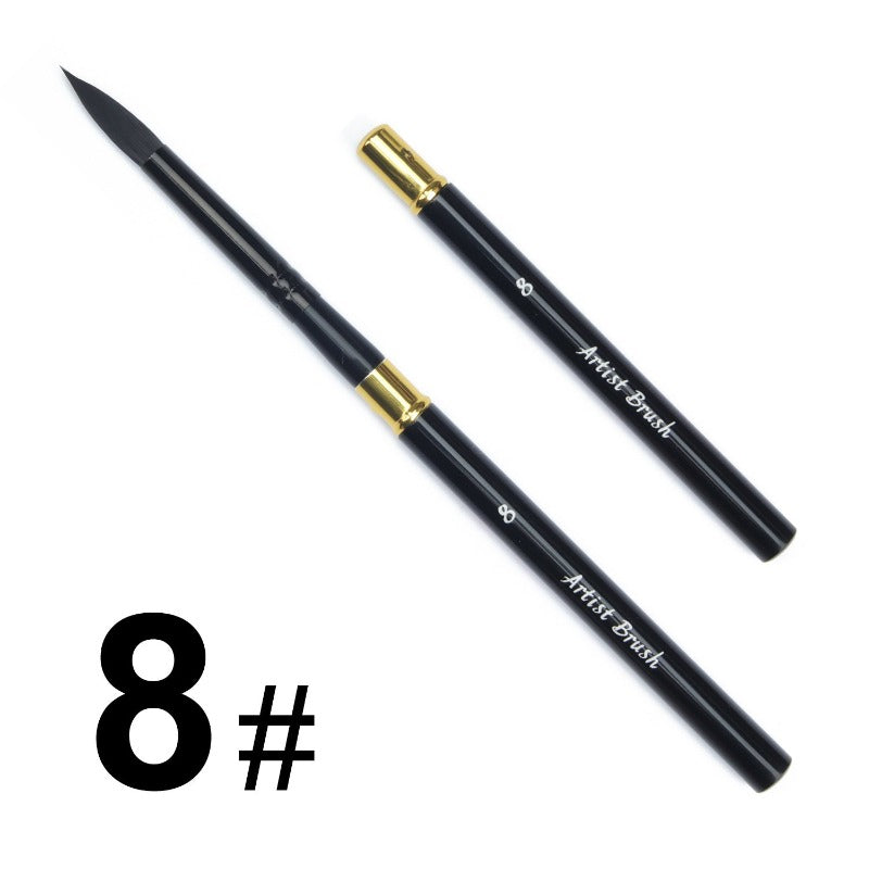 Nylon Hair Watercolor Brush Portable Travel Carry-on Brush Set Art Painting Professional Supplies