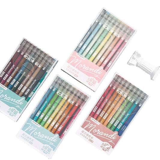 0.5mm Morandi Neutral Color Pen Set 9pcs/pack Morandi Color Student Markers