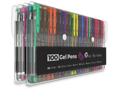 100 Colors Gel Pen Set Drawing Watercolor Pen