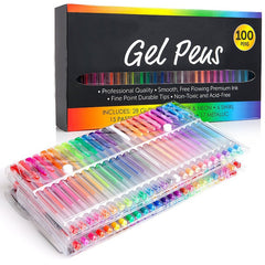 100 Colors Gel Pen Set Drawing Watercolor Pen