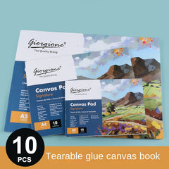 10 Sheets 280g Canvas Paper Oil Painting Paper