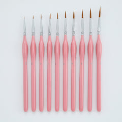 10pcs/set Miniature Paint Brushes Detail Fine Tip Painting Brushes